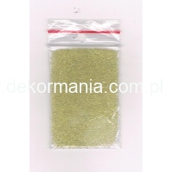Mikrokulki 1mm ŻÓŁTE PRZEŹROCZYSTE  , woreczek 8*4,5cm , 12g